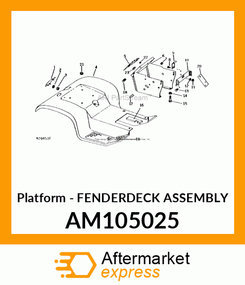 Platform - FENDERDECK ASSEMBLY AM105025