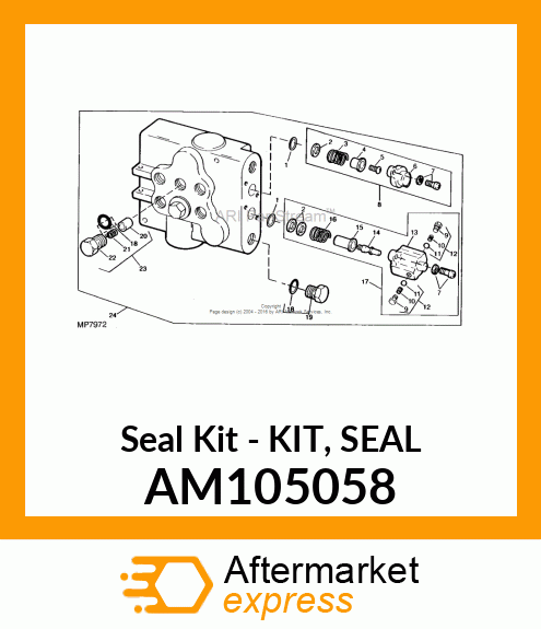 Seal Kit - KIT, SEAL AM105058