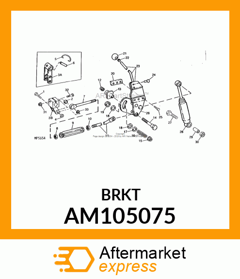 Arm - ARM, WELDED SWASHPLATE AM105075