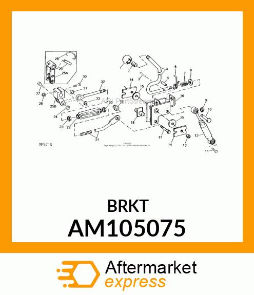 Arm - ARM, WELDED SWASHPLATE AM105075