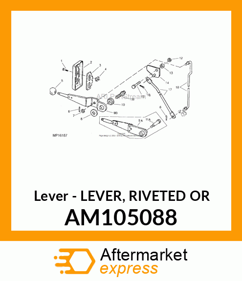 Lever Riveted Selector AM105088