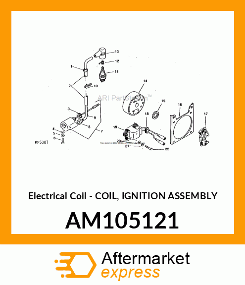 Electrical Coil - COIL, IGNITION ASSEMBLY AM105121