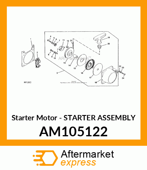 Starter Motor AM105122