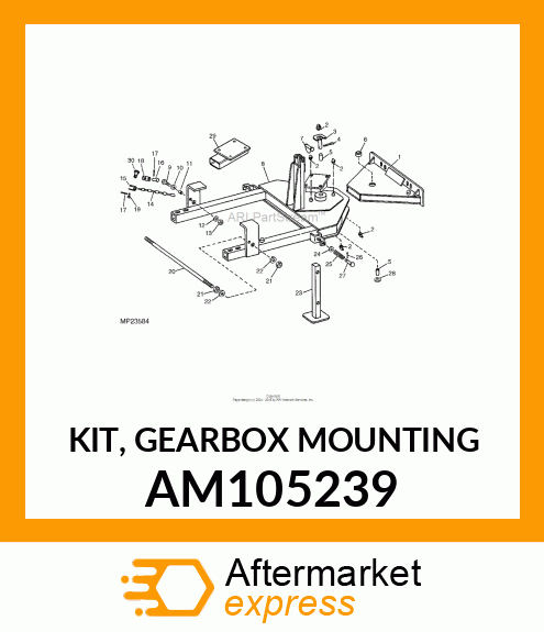 Kit Gearbox Mounting AM105239