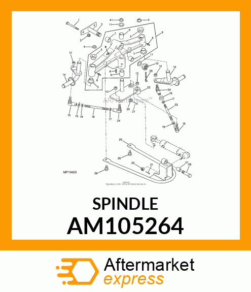 SPINDLE AM105264