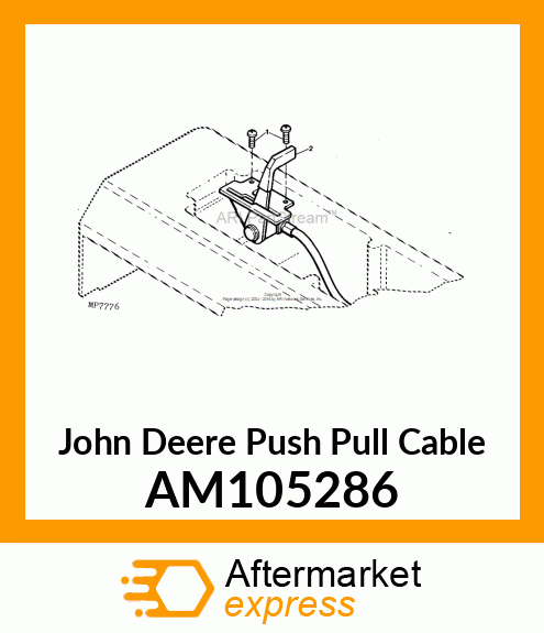 CONTROL, THROTTLE W/KNOB AM105286