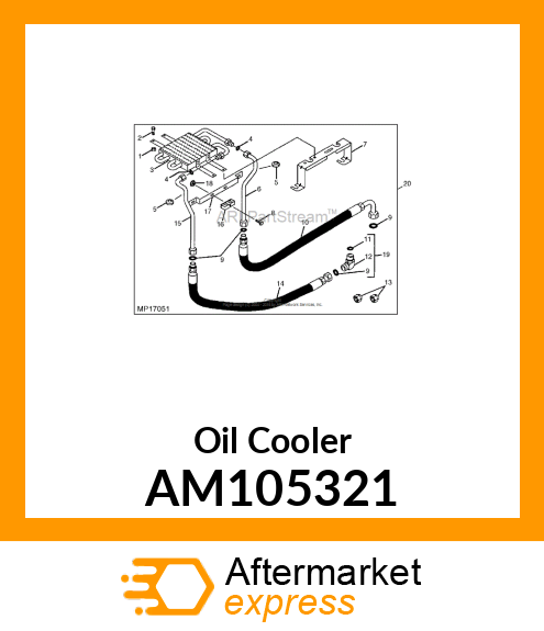 Oil Cooler AM105321