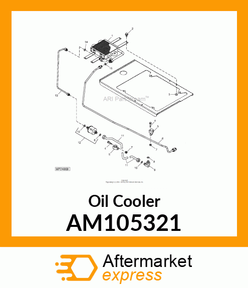 Oil Cooler AM105321