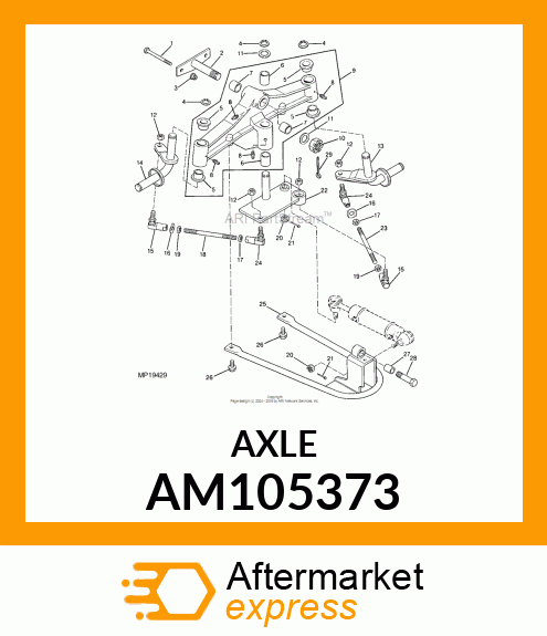 Axle AM105373