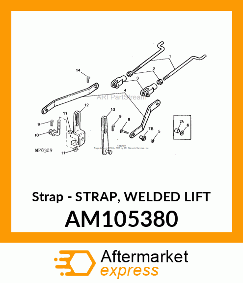 Strap - STRAP, WELDED LIFT AM105380