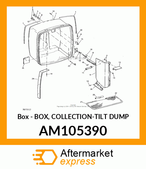 Box - BOX, COLLECTION-TILT DUMP AM105390