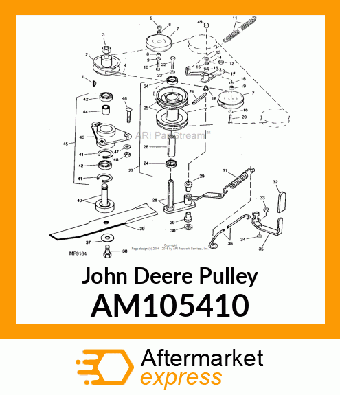 PULLEY, JACKSHEAVE ASSY W/BEARINGS AM105410