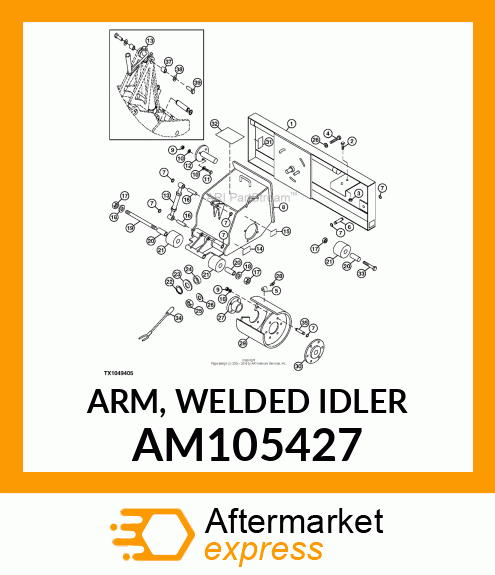 ARM, WELDED IDLER AM105427