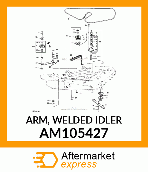 ARM, WELDED IDLER AM105427