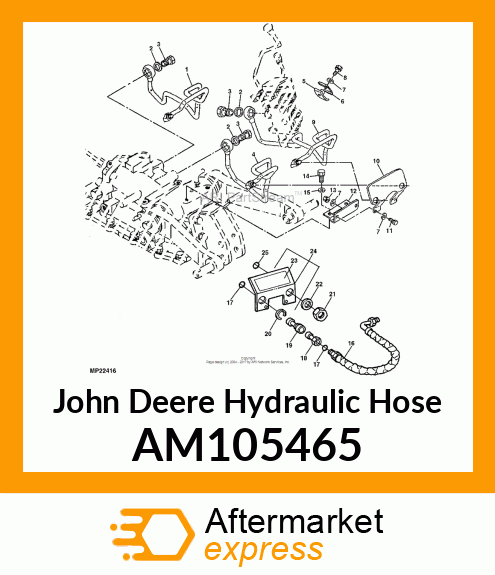 HOSE, HYDRAULIC AM105465