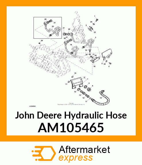 HOSE, HYDRAULIC AM105465