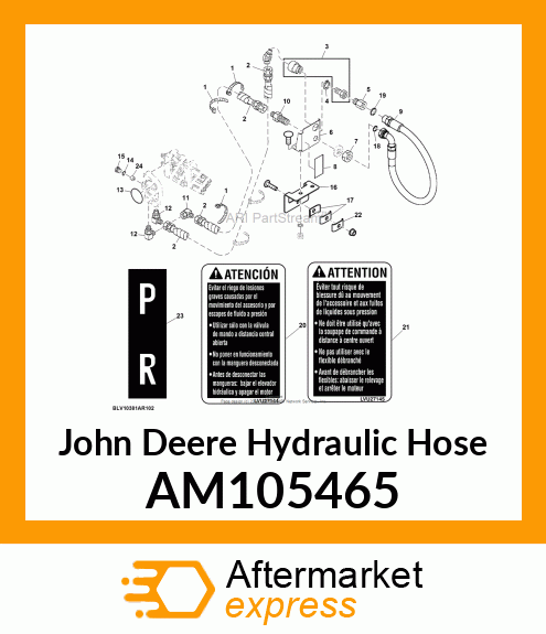 HOSE, HYDRAULIC AM105465