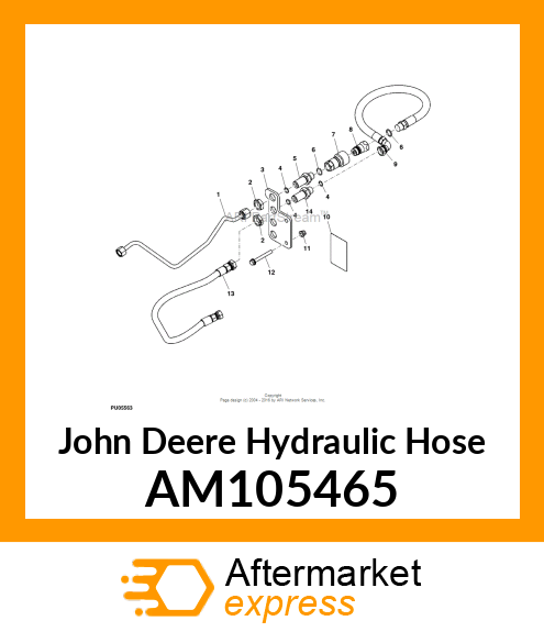 HOSE, HYDRAULIC AM105465