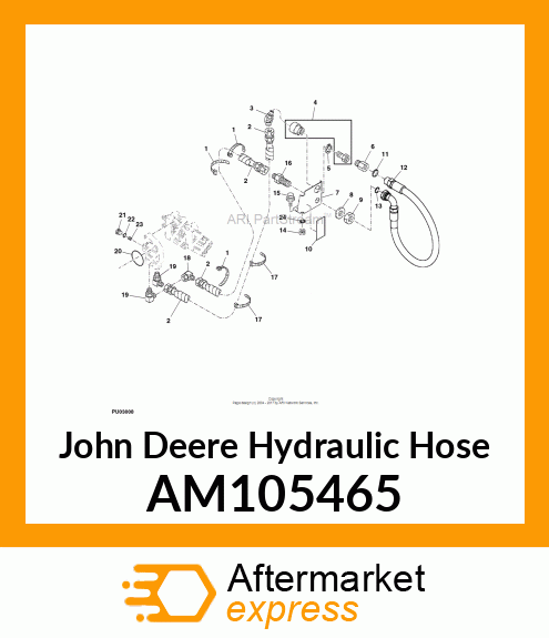 HOSE, HYDRAULIC AM105465