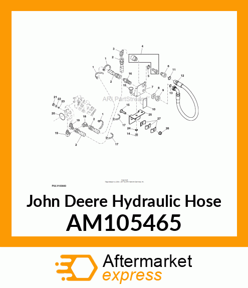 HOSE, HYDRAULIC AM105465