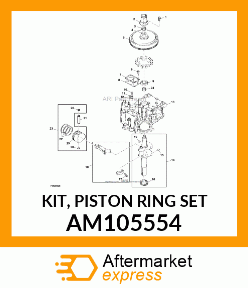 KIT, PISTON RING SET AM105554