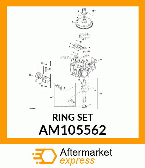 KIT, PISTON RING SET AM105562