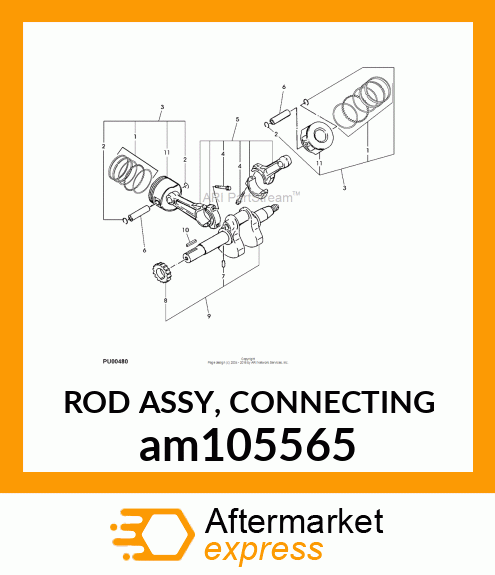 ROD ASSY, CONNECTING am105565