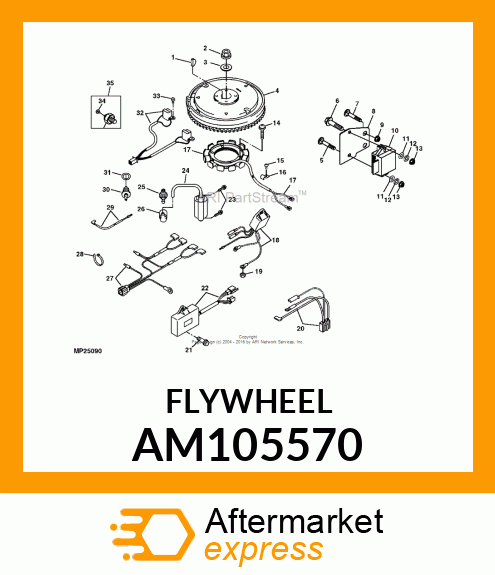 FLYWHEEL ASSY AM105570