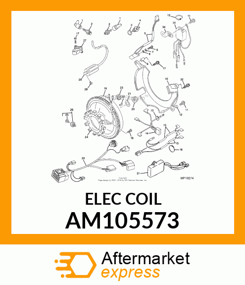 COIL, ELECTRICAL AM105573