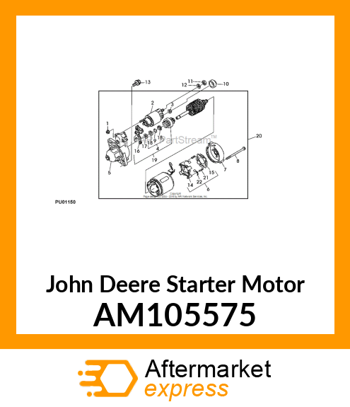STARTER MOTOR AM105575
