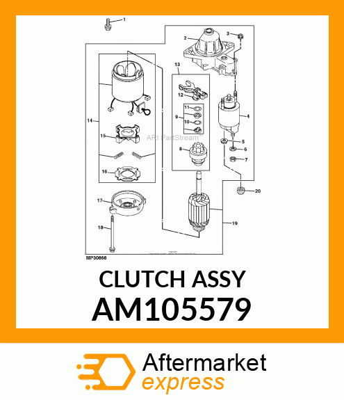 CLUTCH ASSY AM105579