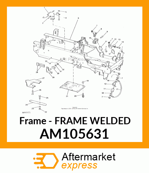 Frame - FRAME WELDED AM105631