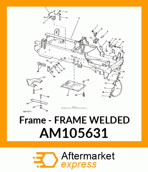 Frame - FRAME WELDED AM105631