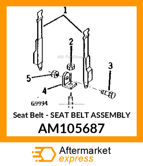 Seat Belt - SEAT BELT ASSEMBLY AM105687