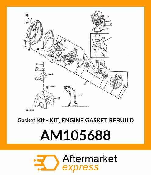 Gasket Kit - KIT, ENGINE GASKET REBUILD AM105688