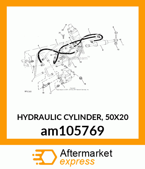 HYDRAULIC CYLINDER, 50X20 am105769