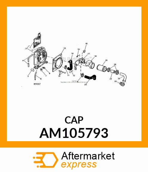 RADIATOR CAP AM105793