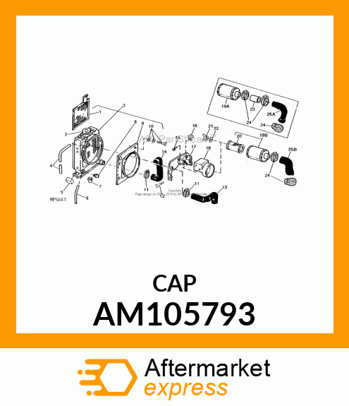 RADIATOR CAP AM105793