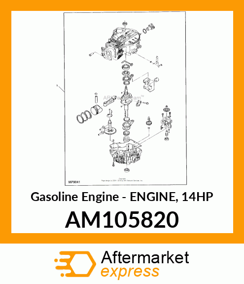 Gasoline Engine - ENGINE, 14HP AM105820