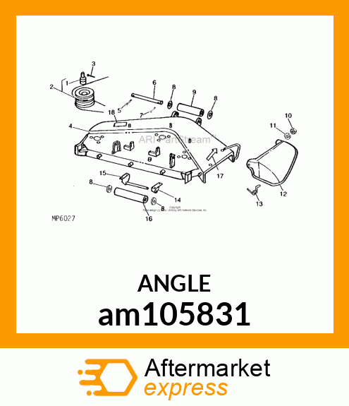 BRACKET, REAR ROLLER am105831