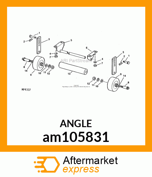 BRACKET, REAR ROLLER am105831