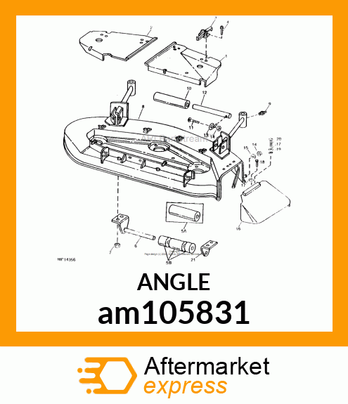 BRACKET, REAR ROLLER am105831