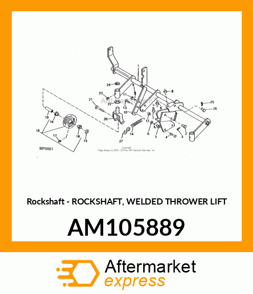 Rockshaft AM105889