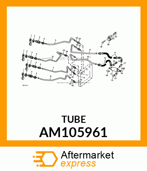 Tube - TUBE, OUTER LH AM105961