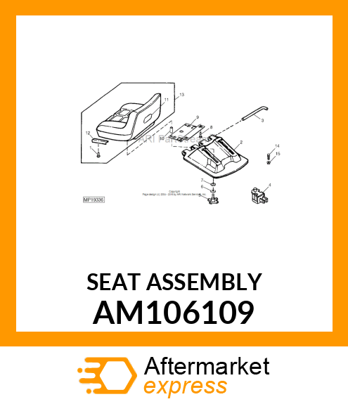 SEAT ASSEMBLY AM106109