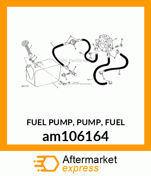 FUEL PUMP, PUMP, FUEL am106164