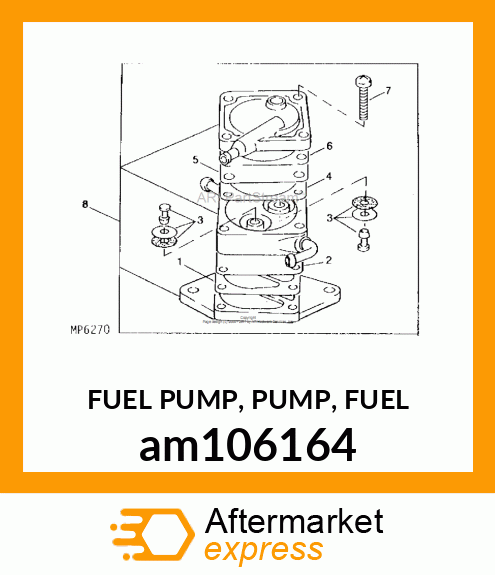 FUEL PUMP, PUMP, FUEL am106164