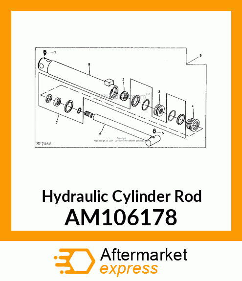 Hydraulic Cylinder Rod AM106178