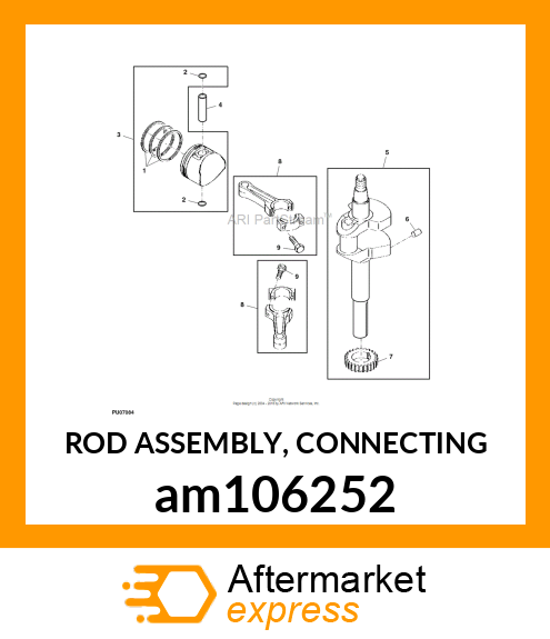 ROD ASSEMBLY, CONNECTING am106252