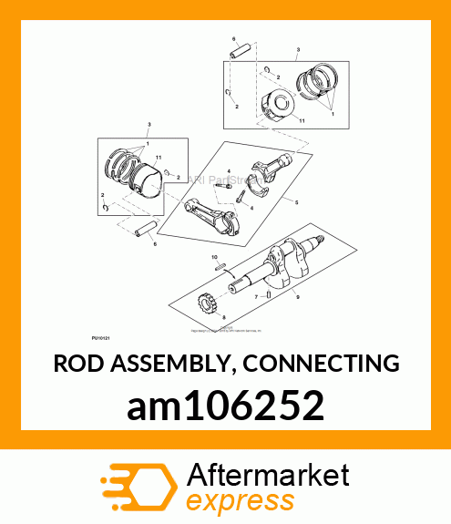 ROD ASSEMBLY, CONNECTING am106252